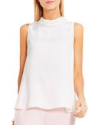 Vince Camuto Mockneck Sleeveless Shadow Striped Top
