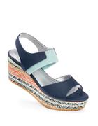 Me Too Leather Open-toe Platform Wedge Sandals