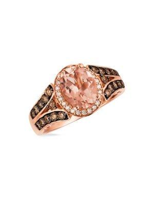 Le Vian 14k Strawberry Gold & Peach Morganite Ring