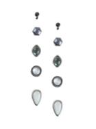 Lucky Brand Set-of-5 Silvertone & Goldtone Earrings