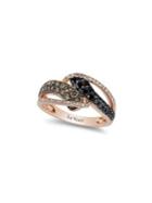 Le Vian Exotics Vanilla Diamonds, Chocolate Diamonds, Blackberry Diamonds & 14k Strawberry Gold Ring