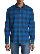 Michael Kors Slim-fit Checked Long-sleeve Shirt