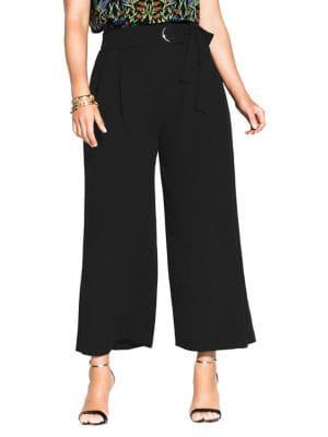City Chic Plus Reflection Wide-leg Pants