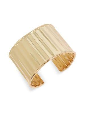 Robert Lee Morris Textured Goldtone Wide Cuff Bracelet