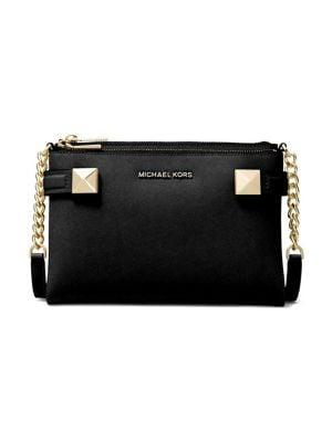 Michael Michael Kors Logo Leather Crossbody Bag