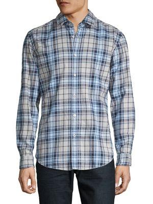 Boss Lukas Plaid Button-down Shirt