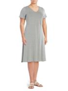 Vince Camuto Plus Plus Crisscross Knee-length Dress