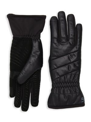 Ur Powered Quilted Faux Fur Gloves