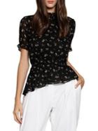 Walter Baker Ezekiel Printed Asymmetric Blouse