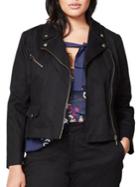 Rachel Rachel Roy Plus Long-sleeve Moto Jacket