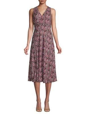 Michael Michael Kors Floral Faux-wrap Maxi Dress