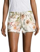 Seven For All Mankind Tropical Printed Cutoff Shorts