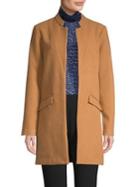 Halston Long-sleeve Open-front Cardigan