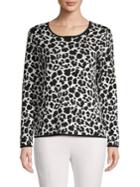 Vince Camuto Animal Jacquard Sweater