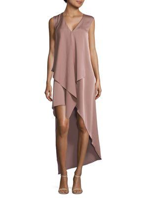 Bcbgmaxazria Tara Draped Hi-lo Dress