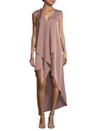 Bcbgmaxazria Tara Draped Hi-lo Dress