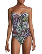 Tommy Bahama Lively Leaf-printed One-piece