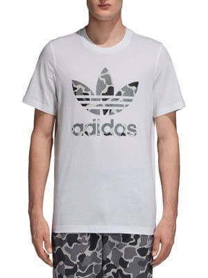 Adidas Camouflage Trefoil Cotton Jersey Tee