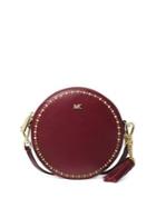 Michael Michael Kors Canteen Embellished Leather Circle Crossbody Bag