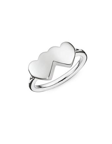 Thomas Sabo Sterling Silver Double Heart Ring