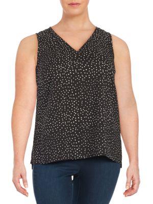 Lord & Taylor Dotted Shell