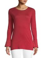 Michael Michael Kors Petite Flare Cuff Top