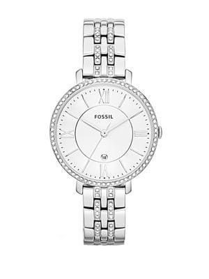 Fossil Jacqueline Stainless Steel And Crystal Watch
