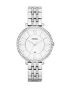 Fossil Jacqueline Stainless Steel And Crystal Watch