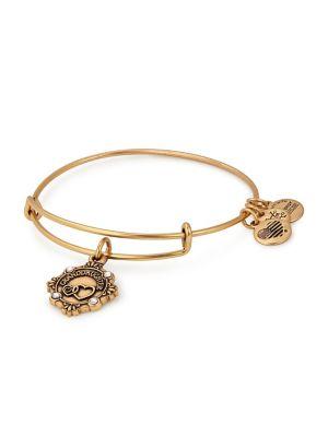 Alex And Ani Granddaughter Crystal-embellished Charm Bangle Bracelet