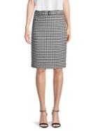 Calvin Klein Houndstooth Print Knee-length Skirt