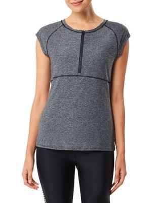 Speedo Heathered Stretch Rash Guard