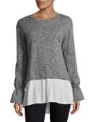 Bcbgeneration Contrast Bell Sleeve Top