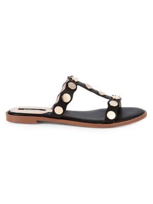 Kensie Manette Embellished T-strap Slides