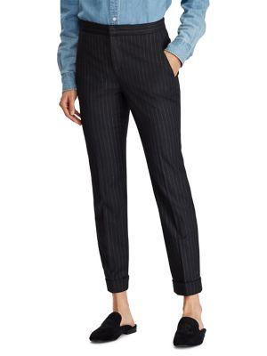 Lauren Ralph Lauren Pinstripe Mid-rise Pants