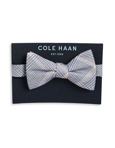 Cole Haan Silk And Cotton Plaid Bow Tie