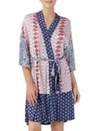 Ellen Tracy Tapestry-print Kimono