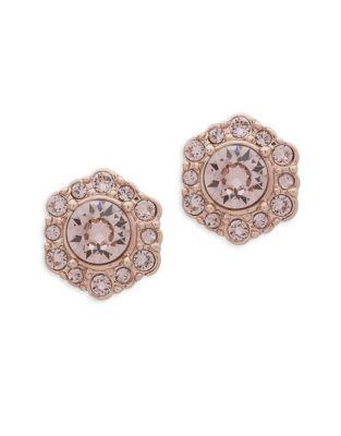 Givenchy Rose Goldtone Cluster Earrings
