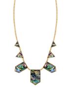 House Of Harlow Abalone Geometric Collar Necklace