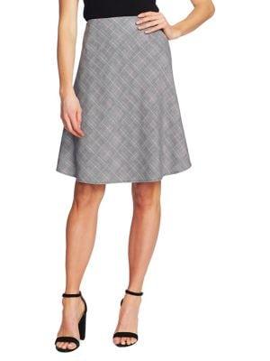 Cece By Cynthia Steffe Plaid A-line Skirt