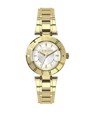 Versus Versace Logo Goldtone Stainless Steel Bracelet Watch, Sp8200015