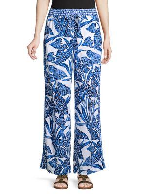 Tommy Bahama Palm Printed Drawstring Pants