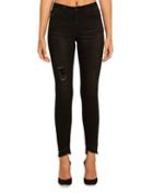 Lala Anthony Mid-rise Whiskered Jeans