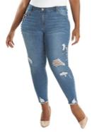 La La Anthony Faux Pearl Skinny Jeans