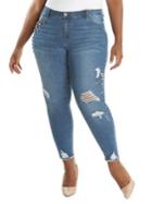 La La Anthony Faux Pearl Skinny Jeans