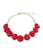 Kate Spade New York Rosy Posies Floral Statement Necklace