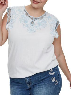 Junarose Plus 218 Lessi Sleeveless Cotton Top
