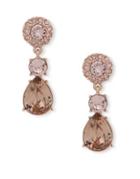 Givenchy Rose Goldtone Drop Earrings