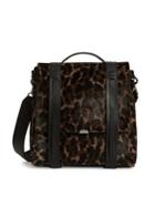 Allsaints Kim Printed Calf-hair Leather Backpack