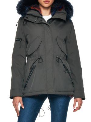 S13 Faux Fur-trimmed Multi Mini Canyon Parka