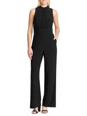 Lauren Ralph Lauren Jersey Mockneck Jumpsuit